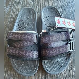 Kappa Black 222 Banda Mitel1 Slide Sandals